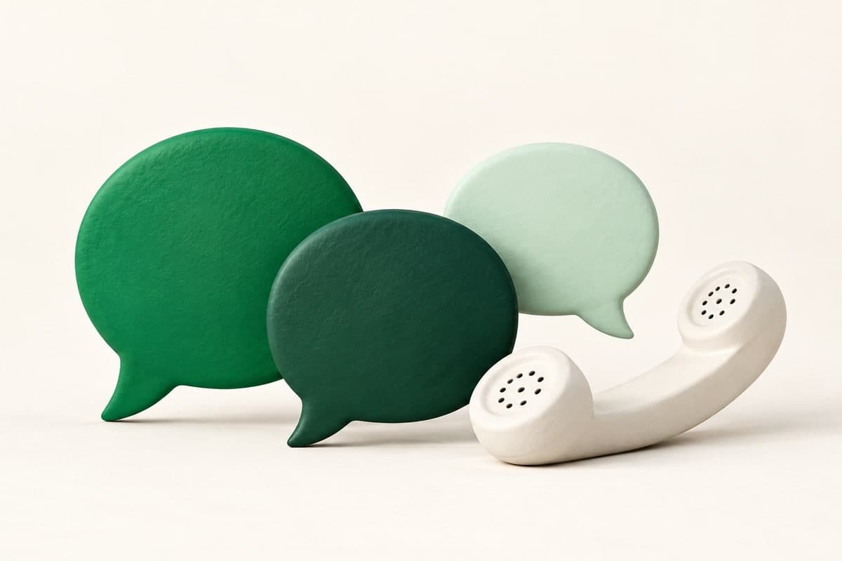 Three overlapping conversational speech forms and a handset