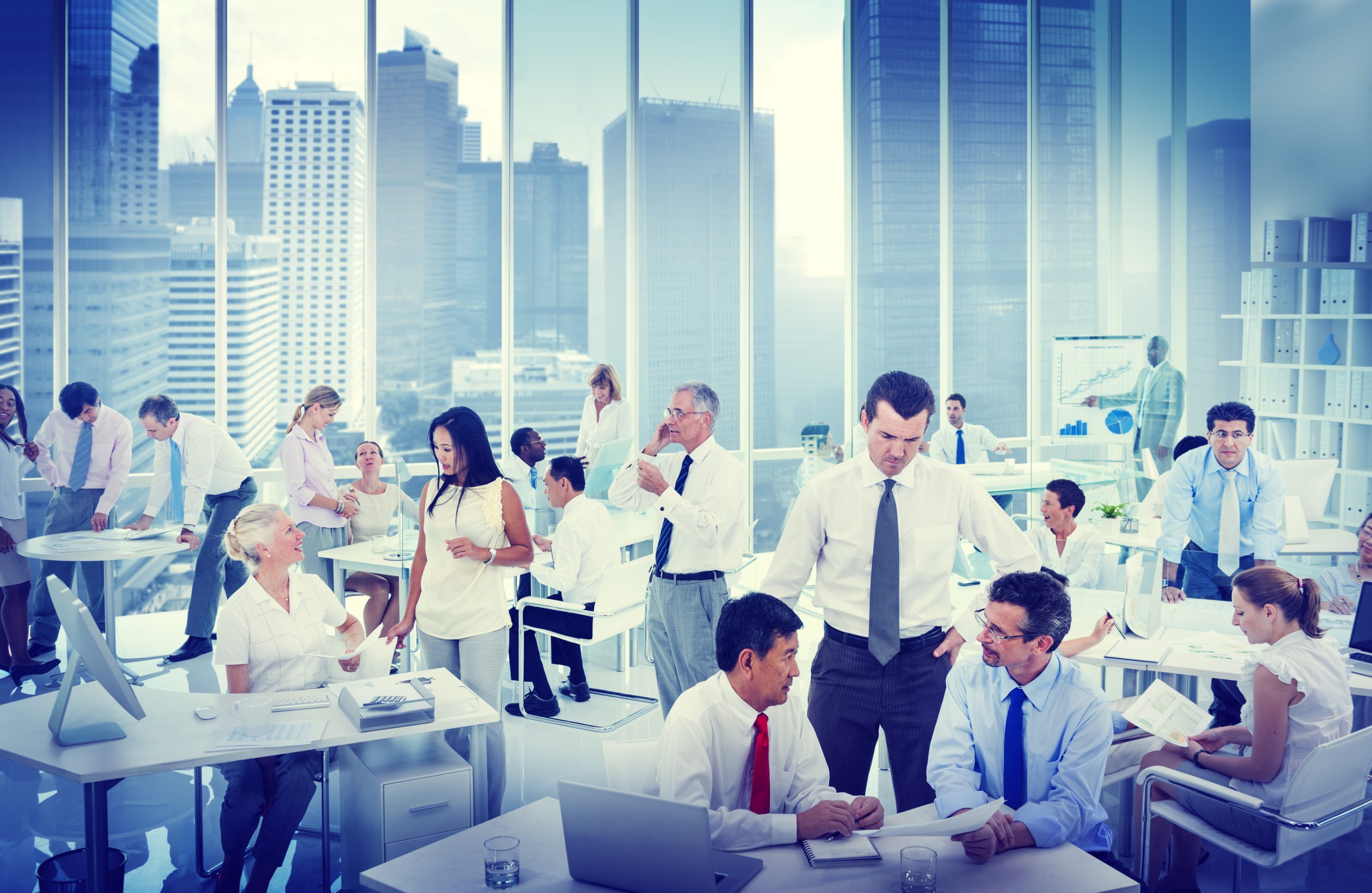 Business People Working in an Office